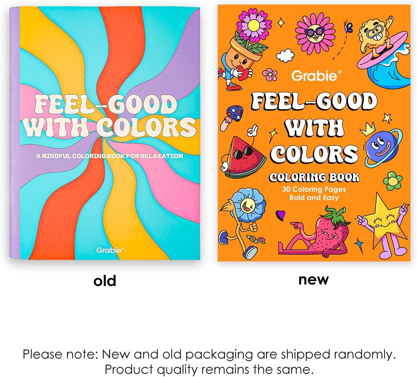 imageGrabie Watercolor Coloring Book 15 Sheets Art Pad A5 83 x 58 Cotton Watercolor Book for AdultsFloralEasy Coloring Book