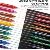 imageGrabie 16 Metallic Colors Dual Tip Glitter Markers Glitter Metallic Shimmer Marker Set of 8 Acrylic Paint Pens for Rock Painting Black Paper Wood Canvas Stone Glass Ceramic DIY Crafts MakingMulticolor