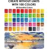 imageGrabie 50 Colors Watercolor Paint Set Detail Paint Brush Included Watercolor Paints Painting Sets Art Supplies for Painting Travel Watercolor Set Amateur Hobbyists100 ColorsPremium