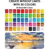 imageGrabie 50 Colors Watercolor Paint Set Detail Paint Brush Included Watercolor Paints Painting Sets Art Supplies for Painting Travel Watercolor Set Amateur Hobbyists50 ColorsPremium
