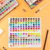 imageGrabie 50 Colors Watercolor Paint Set Detail Paint Brush Included Watercolor Paints Painting Sets Art Supplies for Painting Travel Watercolor Set Amateur Hobbyists168 Colors