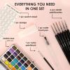 imageGrabie 50 Colors Watercolor Paint Set Detail Paint Brush Included Watercolor Paints Painting Sets Art Supplies for Painting Travel Watercolor Set Amateur Hobbyists50 Colors