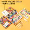 imageGrabie 50 Colors Watercolor Paint Set Detail Paint Brush Included Watercolor Paints Painting Sets Art Supplies for Painting Travel Watercolor Set Amateur Hobbyists168 Colors