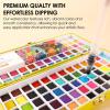 imageGrabie 50 Colors Watercolor Paint Set Detail Paint Brush Included Watercolor Paints Painting Sets Art Supplies for Painting Travel Watercolor Set Amateur Hobbyists100 ColorsPremium