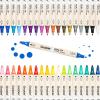 imageGrabie 72 Colors Acrylic Paint Markers Soft Brush Tip Acrylic Markers Set Paint Pens for Wood Fabric Canvas Glass Stone Canvas Rock Painting and DIY Crafts Art Supplies36 Colors Dot Dual Tip Acrylic Paint Markers