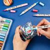 imageGrabie 72 Colors Acrylic Paint Markers Soft Brush Tip Acrylic Markers Set Paint Pens for Wood Fabric Canvas Glass Stone Canvas Rock Painting and DIY Crafts Art Supplies36 Colors Dual Tip Acrylic Paint Markers