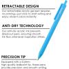 imageGrabie Acrylic Gel Pens 06mm Fine Point Retractable Gel Pens for Journaling Note Taking Pack of 12