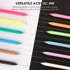imageGrabie Acrylic Gel Pens 06mm Fine Point Retractable Gel Pens for Journaling Note Taking Pack of 12