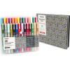imageGrabie Black ampamp White Extra Fine Tip Acrylic Paint Marker Set 6 Pack 07mm Acrylic Paint Pens for Highlights and Fine Details on Drawings Rock Painting Glass Canvas Wood White Highlight Markers28 Colors Extra Fine Tip Acrylic Markers