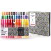 imageGrabie Black ampamp White Extra Fine Tip Acrylic Paint Marker Set 6 Pack 07mm Acrylic Paint Pens for Highlights and Fine Details on Drawings Rock Painting Glass Canvas Wood White Highlight Markers48 Colors Extra Fine Tip Acrylic Markers