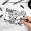 imageGrabie Calligraphy Pen 12 Size Calligraphy Pens for Writing Brush Pens Calligraphy Set for Beginners Hand Lettering Pen for Art Drawing Sketching Scrapbooking