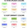 imageGrabie Dual Tip Notetaking Pens 35mm Chisel  05mm Needle Dual Tip Highlighter Markers for Journaling Colored Pens for Note Taking and Adult Coloring Books 2 value pack2 value pack
