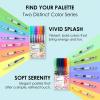 imageGrabie Dual Tip Notetaking Pens 35mm Chisel  05mm Needle Dual Tip Highlighter Markers for Journaling Colored Pens for Note Taking and Adult Coloring Books 2 value pack2 value pack