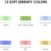 imageGrabie Dual Tip Notetaking Pens 35mm Chisel  05mm Needle Dual Tip Highlighter Markers for Journaling Colored Pens for Note Taking and Adult Coloring Books 2 value packSoft Serenity