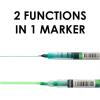 imageGrabie Dual Tip Notetaking Pens 35mm Chisel  05mm Needle Dual Tip Highlighter Markers for Journaling Colored Pens for Note Taking and Adult Coloring Books 2 value packVivid Splash