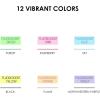 imageGrabie Dual Tip Notetaking Pens 35mm Chisel  05mm Needle Dual Tip Highlighter Markers for Journaling Colored Pens for Note Taking and Adult Coloring Books 2 value packVivid Splash
