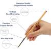 imageGrabie Paint Brush Set 11 Pcs Miniature Brushes for Fine Detailing ampamp Art Painting  Acrylic Watercolor Oil Models and Gouache