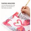 imageGrabie Paint Brush Set 11 Pcs Miniature Brushes for Fine Detailing ampamp Art Painting  Acrylic Watercolor Oil Models and Gouache