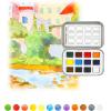 imageGrabie Pocket Watercolor Set60 Colors Travel Watercolor Paint Bulk Art Supplies for Painting Great Watercolor Set for Artists Amateur Hobbyists and Painting5 Sets Value Bundle