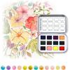 imageGrabie Pocket Watercolor Set60 Colors Travel Watercolor Paint Bulk Art Supplies for Painting Great Watercolor Set for Artists Amateur Hobbyists and Painting5 Sets Value Bundle