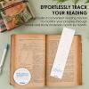 imageGrabie Watercolor Bookmarks Kit 12 Monthly Paintable Bookmarks for Kids Women Men Reading Tracker for Book Lovers Teachers Students Coloring Book Pocket Watercolor Painting Book