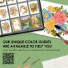 imageGrabie Watercolor Coloring Book 15 Sheets Art Pad A5 83 x 58 Cotton Watercolor Book for AdultsFloralAutumn