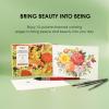 imageGrabie Watercolor Coloring Book 15 Sheets Art Pad A5 83 x 58 Cotton Watercolor Book for AdultsFloralAutumn