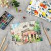 imageGrabie Watercolor Coloring Book 15 Sheets Art Pad A5 83 x 58 Cotton Watercolor Book for AdultsFloralB5