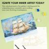 imageGrabie Watercolor Coloring Book 15 Sheets Art Pad A5 83 x 58 Cotton Watercolor Book for AdultsFloralLandscape