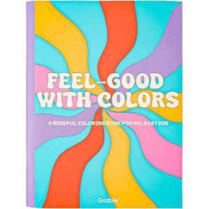 imageGrabie Watercolor Coloring Book 15 Sheets Art Pad A5 83 x 58 Cotton Watercolor Book for AdultsFloralEasy Coloring Book