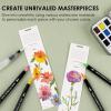 imageGrabie 56 Colors Handheld Watercolor Set with 12 Monthly Paintable Bookmarks