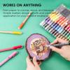 imageGrabie Acrylic Paint Pens Markers 18 Colors 07 mm Extra Fine Tip Drawing Markers Premium Paint Pens for Painting on Various Surface Art Supplies48 Colors Extra Fine Tip Acrylic Markers