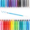imageGrabie Dual Tip WaterBased Sketch Marker Set of 100 Fineliner ampamp Brush Drawing Pens Brush Marker Pens 100 Colored Markers for Adult Coloring Books No Bleeding Drawing Sketching100