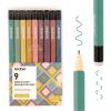 imageGrabie Erasable Gel Pens 9 Colors Erasable Pens Multicolor Make Mistakes Disappear 06mm Medium Point Rollerball Tip Colored Pens for Drawing Writing Planner Smooth WritingRustic Reverie