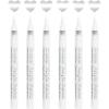 imageGrabie 6 White Extra Fine Tip Acrylic Paint Marker Set 6 Pack 07mm Acrylic Paint Pens for Highlights Highlight Markers 6 White Acrylic Markers6 White Acrylic Markers