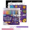 imageGrabie 12Colors Acrylic Gel PensampampColoring Book Medium Point Colored Gel Pens Acrylic Gel Ink Pen Assorted Colored for Drawing Note Taking BoldampampBright Coloring Kit Set of 12 Essential ColorsEssential Colors