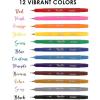 imageGrabie AquaFlex Sign Brush Pen Set of 12  Flexible Brush Tip with Waterproof Archival Ink for Calligraphy Journaling Drawing ampamp Illustration  Vibrant QuickDrying NonToxic ampamp SmudgeProof