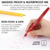 imageGrabie AquaFlex Sign Brush Pen Set of 12  Flexible Brush Tip with Waterproof Archival Ink for Calligraphy Journaling Drawing ampamp Illustration  Vibrant QuickDrying NonToxic ampamp SmudgeProof