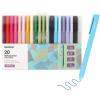 imageGrabie Retractable Colorful Gel Pens Perfect for Vibrant Colored Writing and Sketching Quick Dry Colored Gel Pens 07 mm Smooth Writing for Journaling and Note Taking Pack of 2020